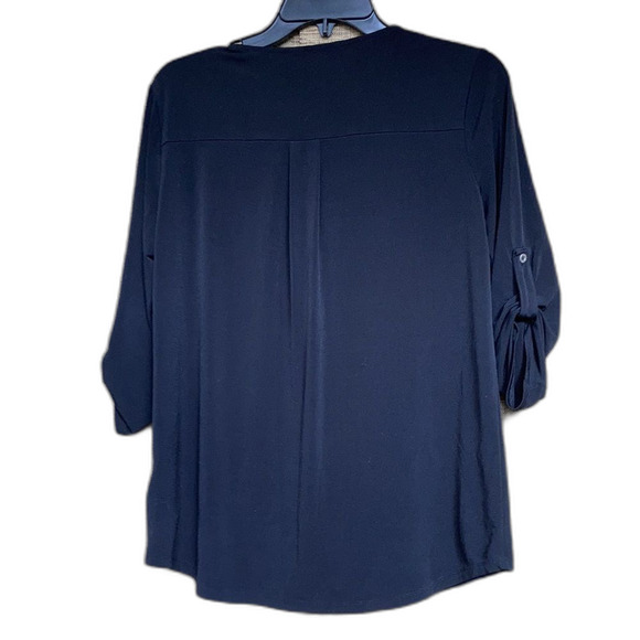 Ellen Tracy black zipper shirt - Picture 6 of 6